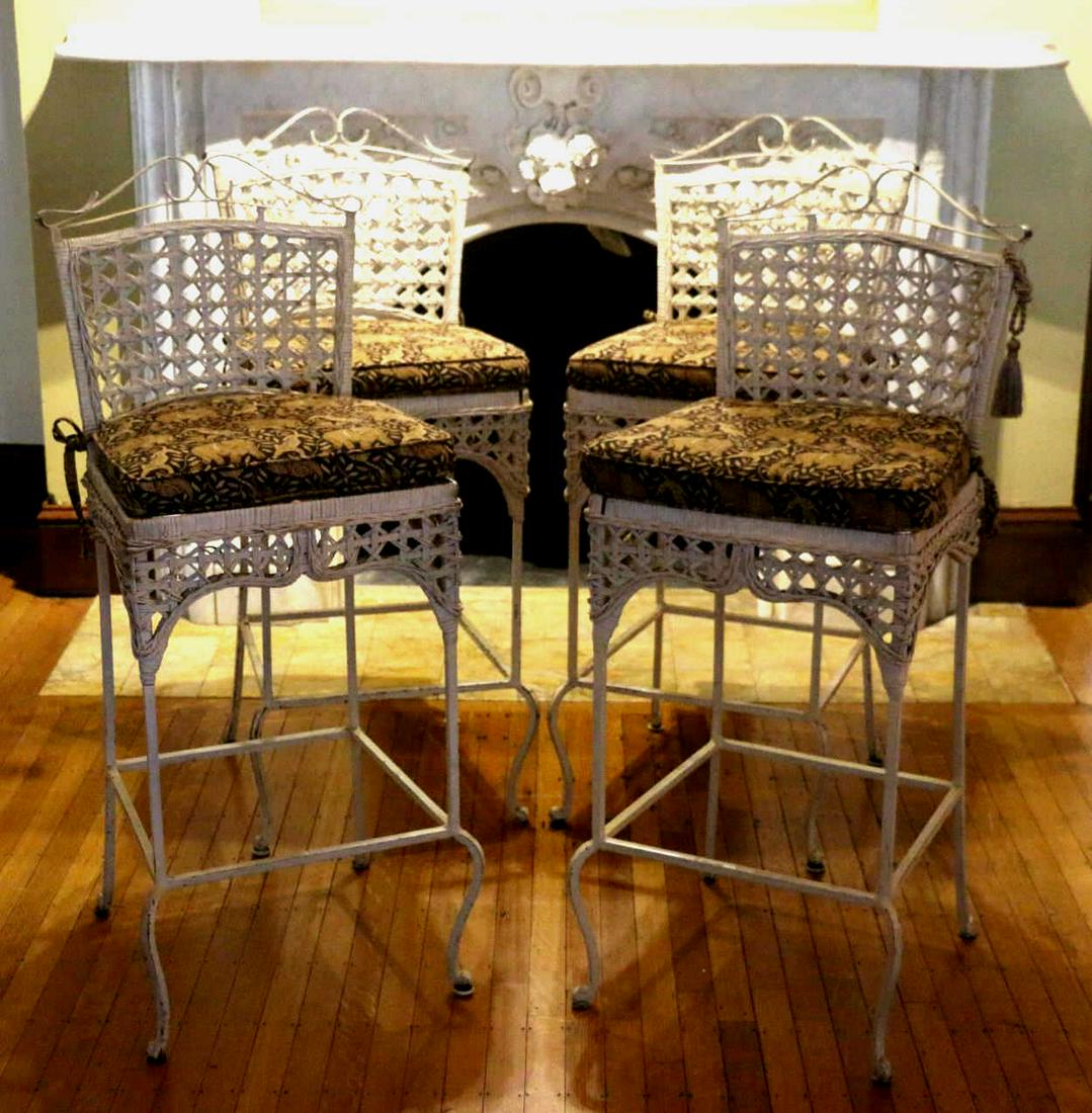 FINE METAL WORK CUSTOM UPHOLSTERED BAR STOOLS (1 of 4)