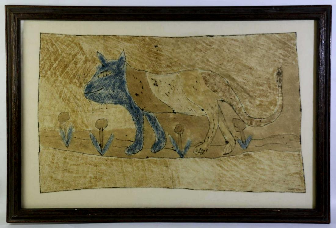 CUSTOM FRAMED ORIGINAL PORTRAIT STUDY ON PAPYRUS (1 of 5)