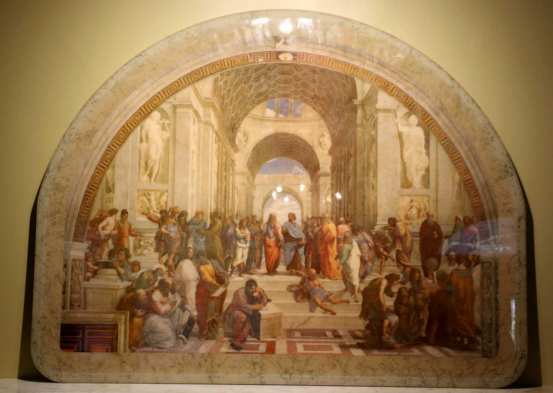 FINE DECORATIVE GRECO ROMAN INTERIOR PORTRAIT (1 of 3)