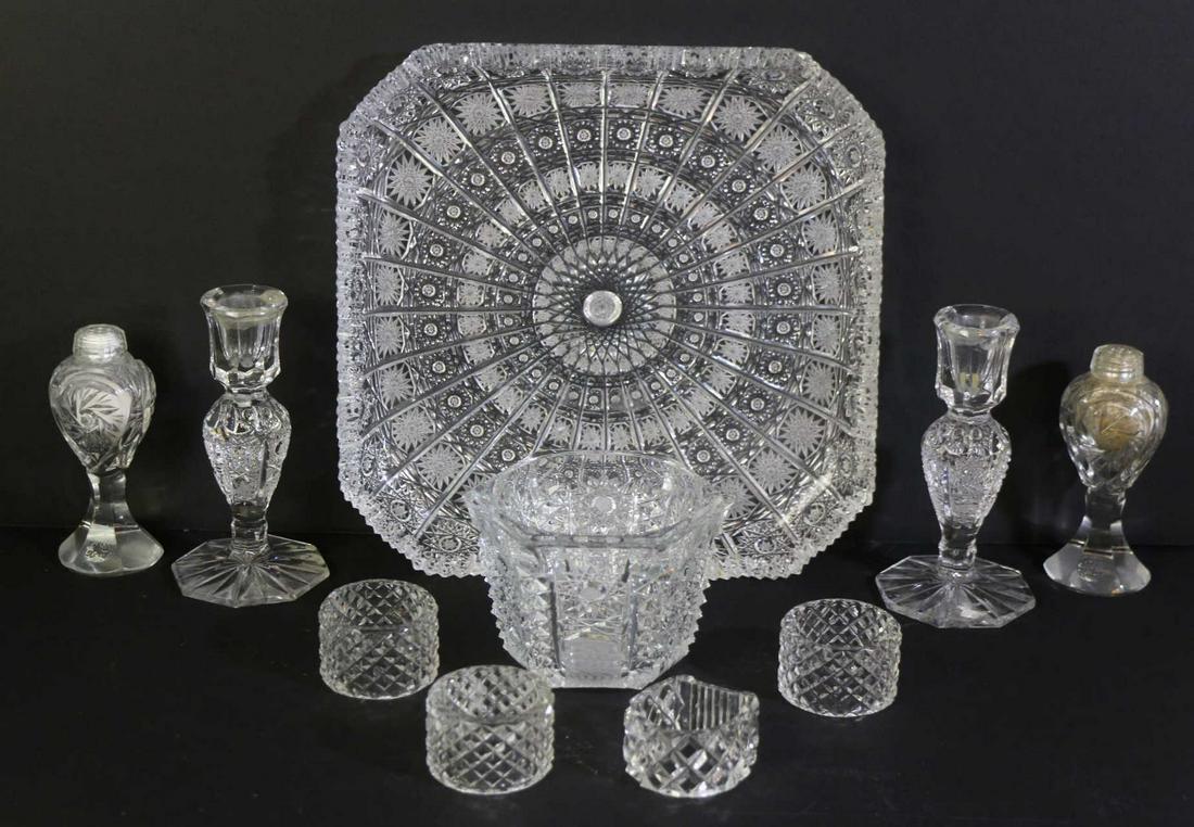 FINE HAND CUT CRYSTAL SERVICE GROUPING (1 of 2)