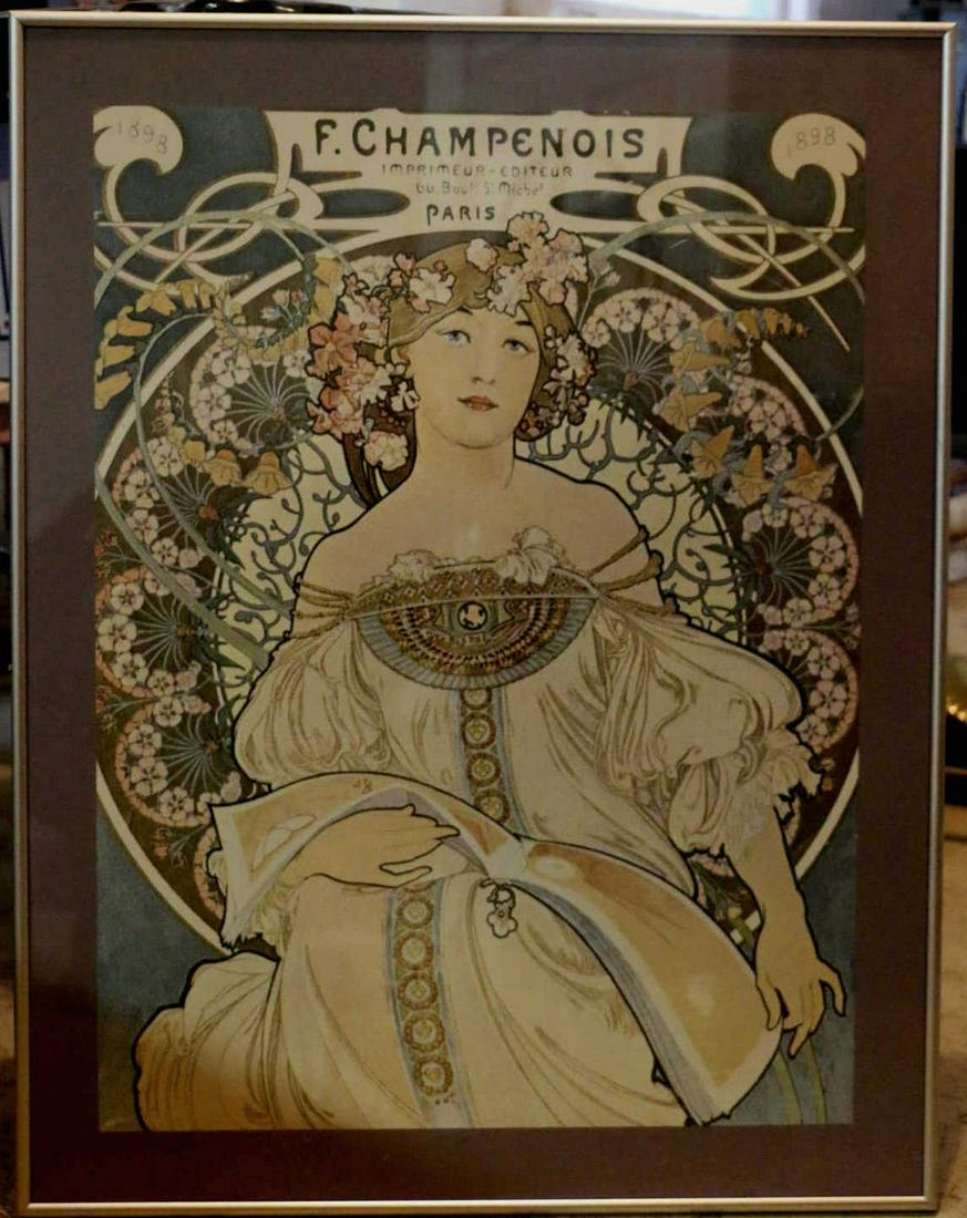 FRENCH PARISIAN VINTAGE ADVERTISING POSTER PRINT (1 of 3)