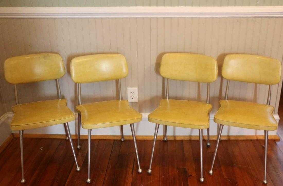 MID-CENTURY MODERN SIDE CHAIRS SET OF FOUR (1 of 3)