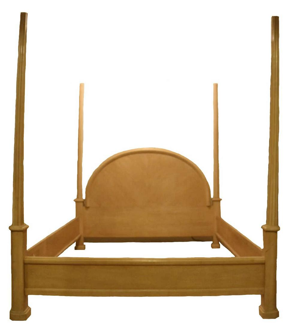 BERNHARDT FINE QUEEN SIZE MODERN POSTER BED (1 of 1)