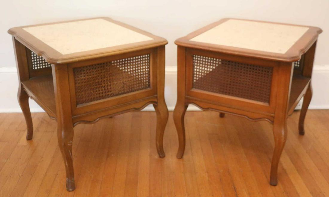 MID CENTURY MODERN FRENCH INSET MARBLE TABLES (1 of 3)