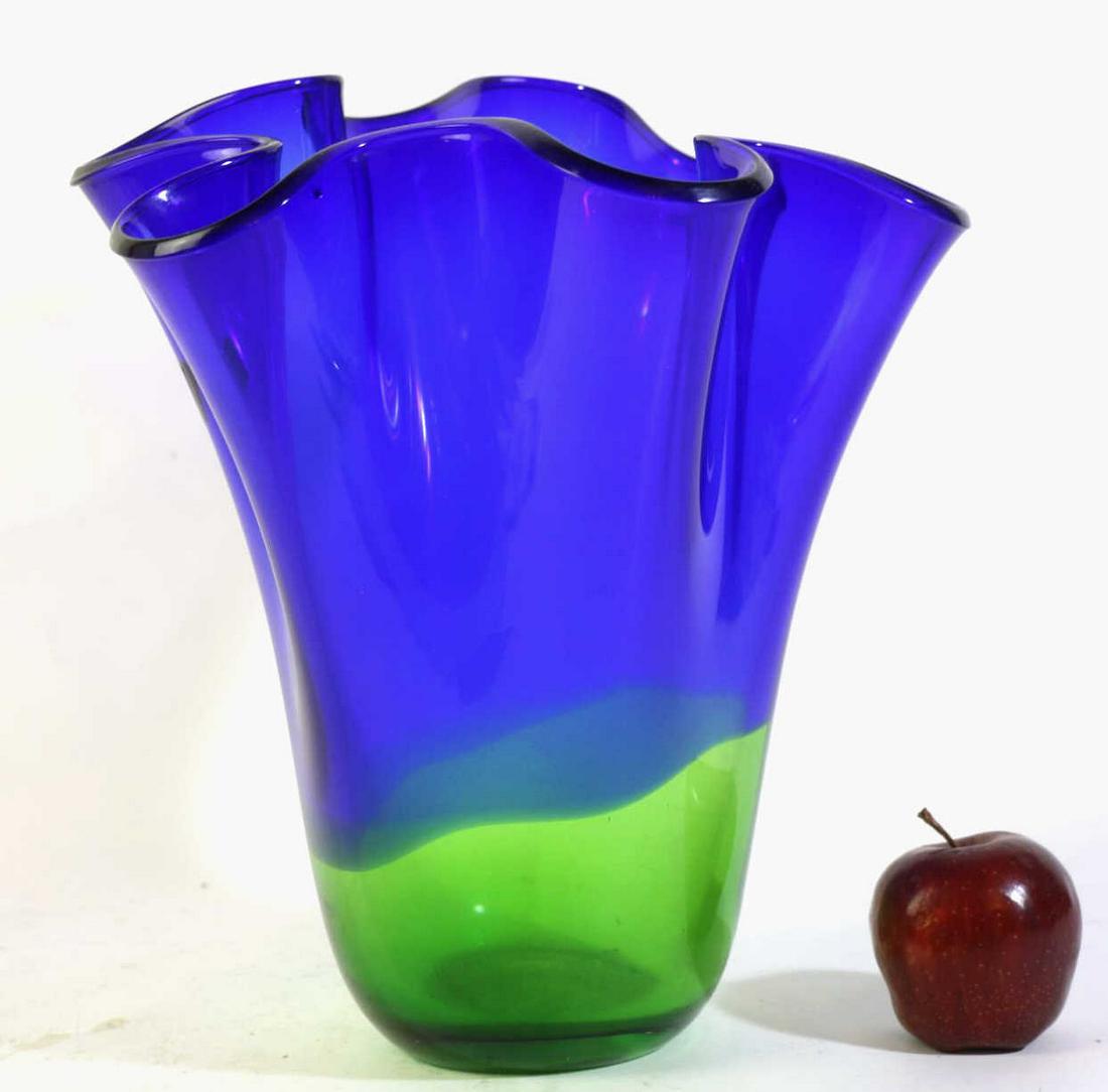 MODERN 12" ARTGLASS VASE (1 of 4)