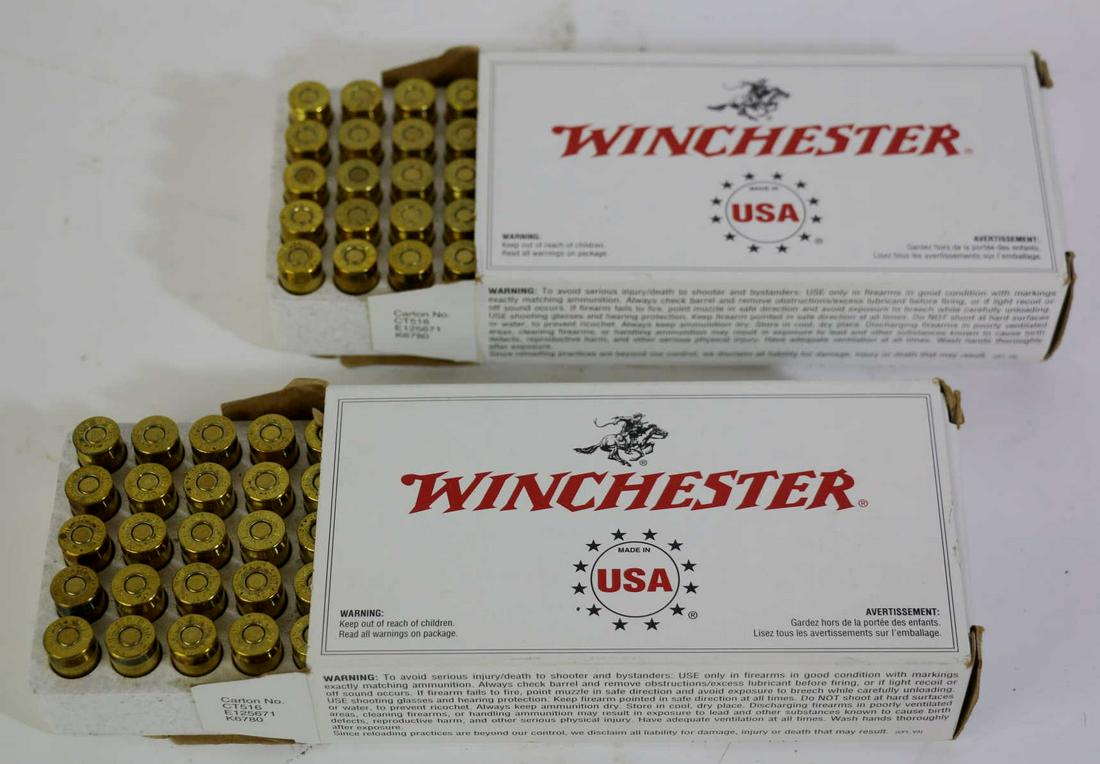 WINCHESTER 45 ACP AUTO 230 FRAIN FMJ TWO BOXES (1 of 2)