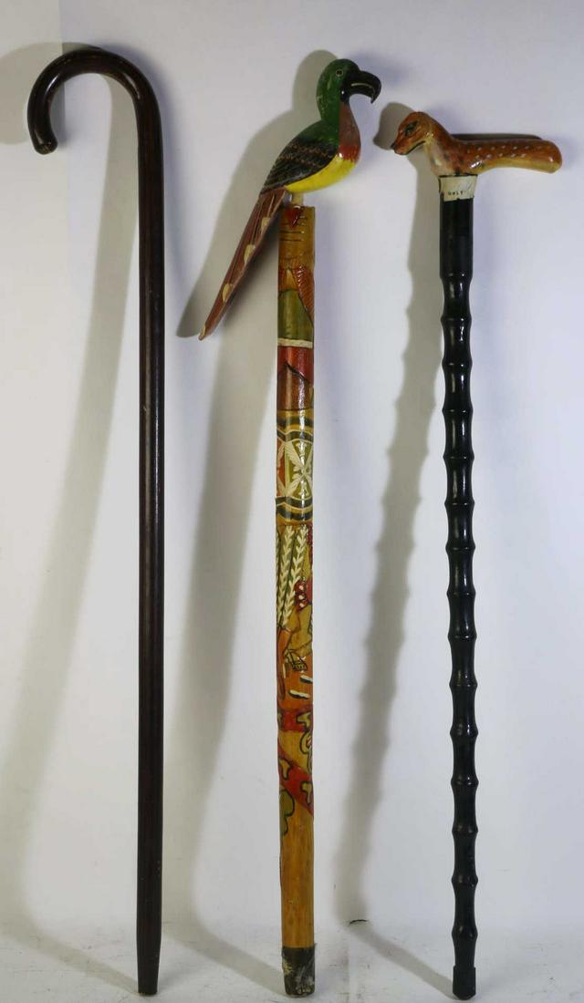 VINTAGE WALKING CANE GROUPING (1 of 3)