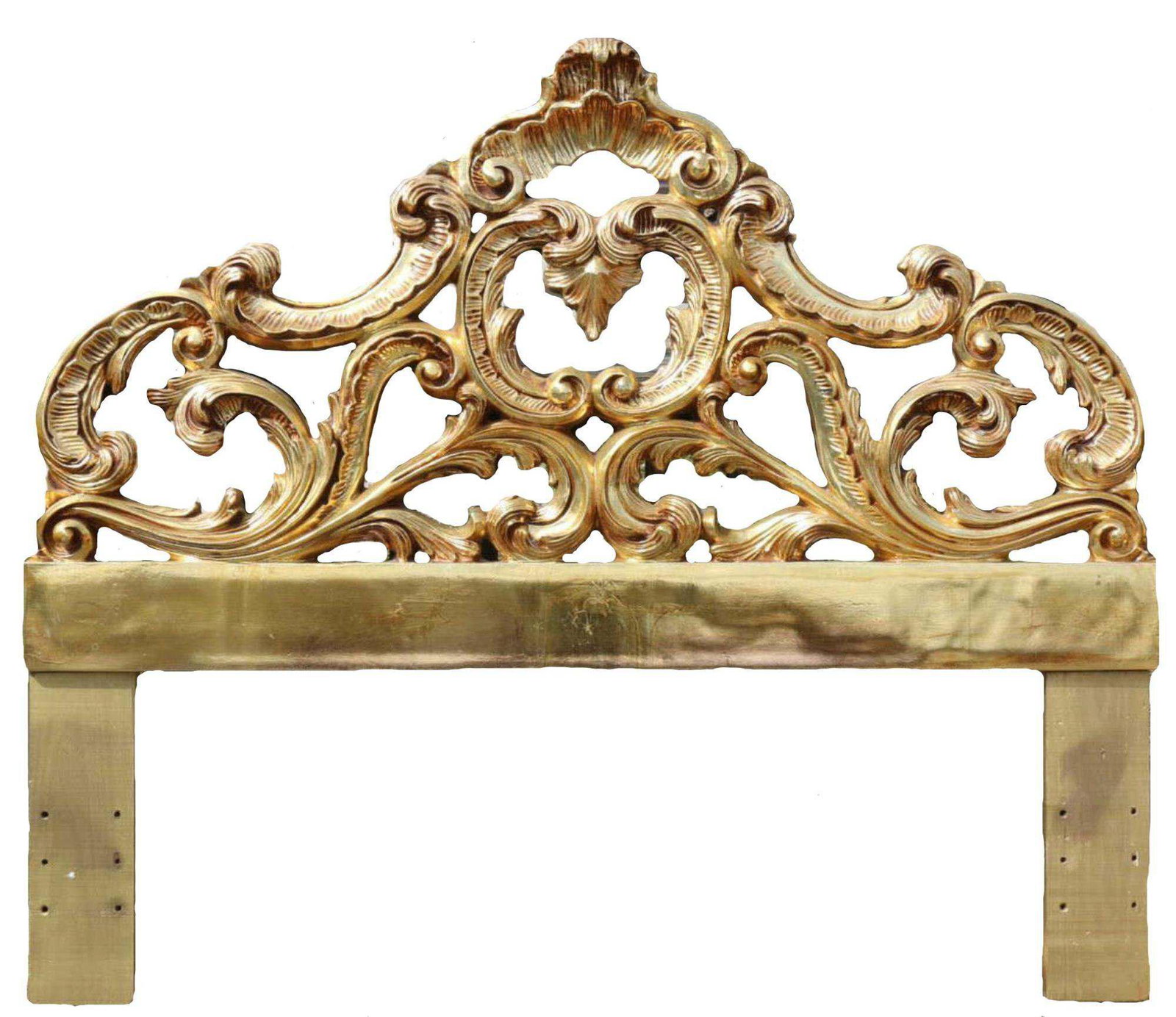 HOLLYWOOD REGENCY FINE GILT FULL SIZE HEAD BOARD: HOLLYWOOD REGENCY FINE GILT FULL SIZE HEAD BOARD Condition GOOD