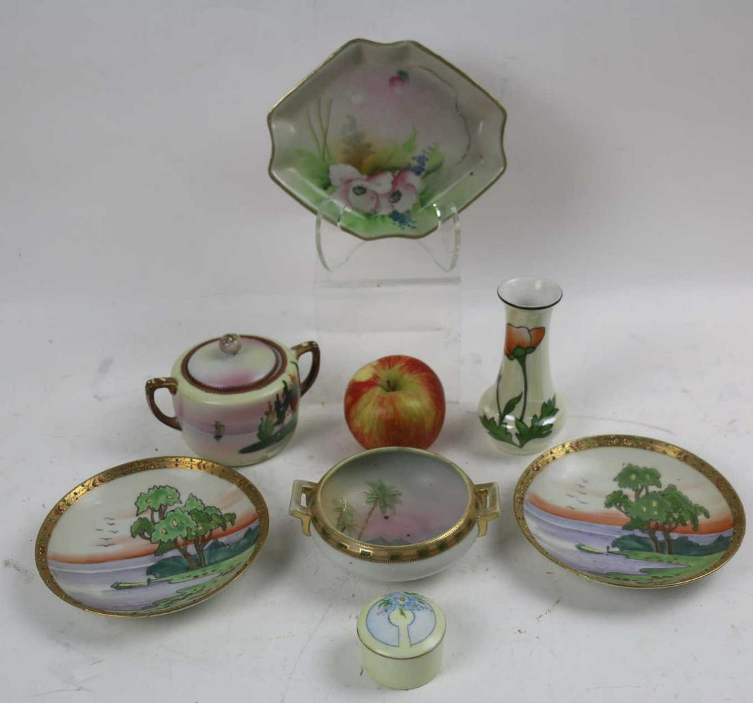NIPPON HAND PAINTED JAPANESE GROUPING: NIPPON HAND PAINTED JAPANESE GROUPING Condition GOOD