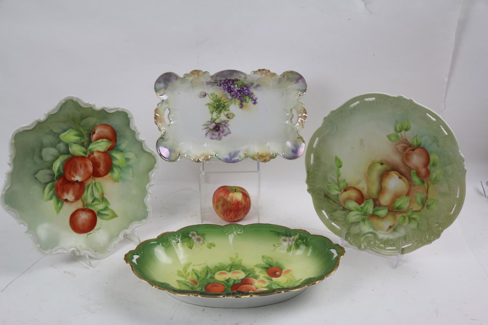 BAVARIAN GERMAN HAND PAINTED PORCELAIN GROUPING: BAVARIAN GERMAN HAND PAINTED PORCELAIN GROUPING Condition GOOD