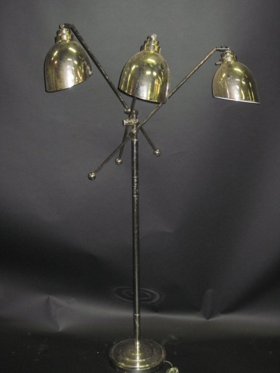 FREDERICK COOPER CHROME SATELLITE FLOOR LAMP:: Frederick Cooper chrome satellite floor lamp.