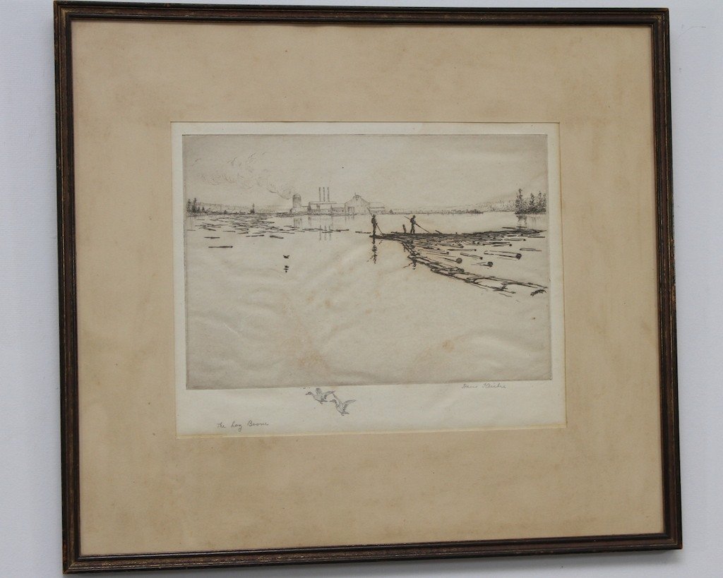 HANS KLEIBER (AMERICAN, 1887-1967):: 9"H X 11.5"W, sight.
