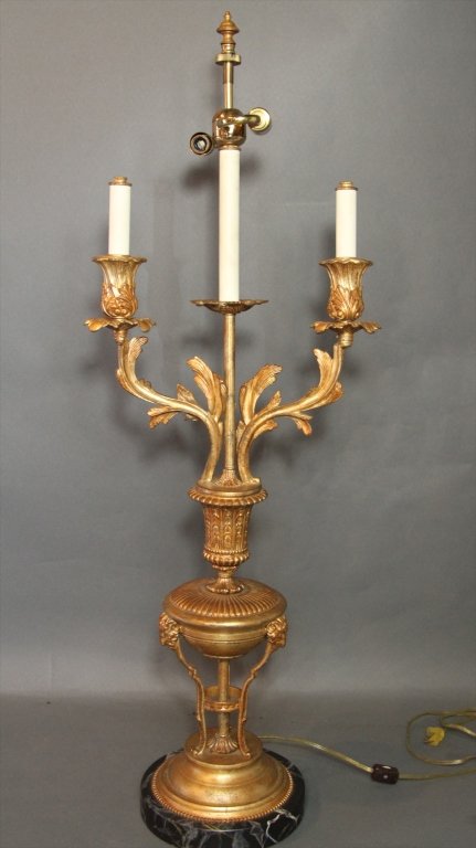 FREDERICK COOPER (RAYMOND WAITES DESIGNED) LAMP:: 37.5"H X 13.5"W