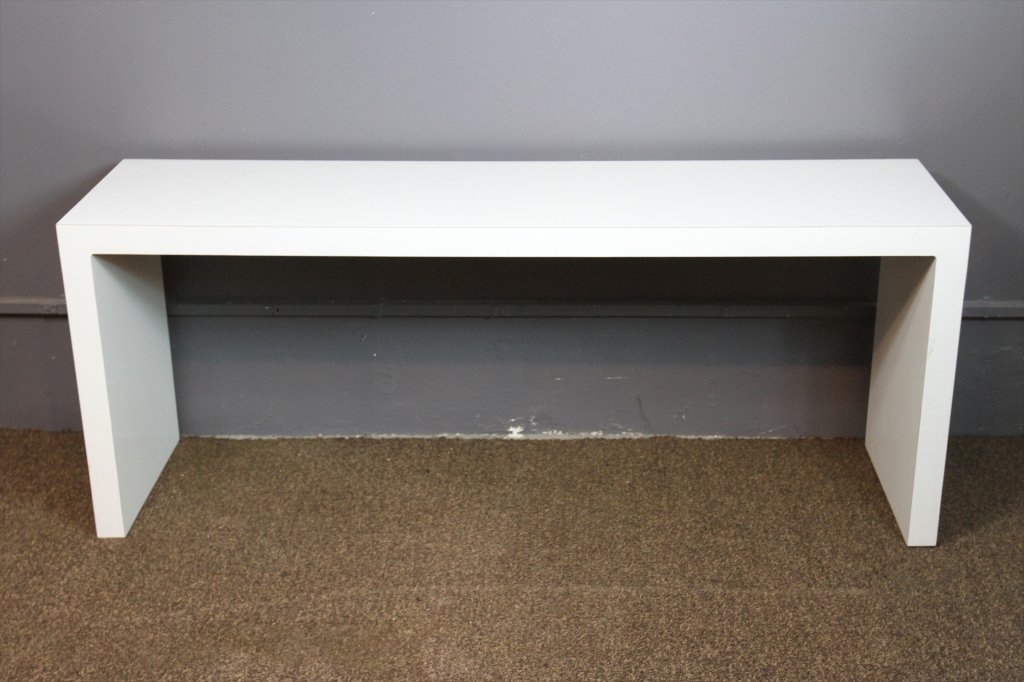 MID-CENTURY MODERN LAMINATE SOFA TABLE:: 24"H X 60"W X 15.5"W