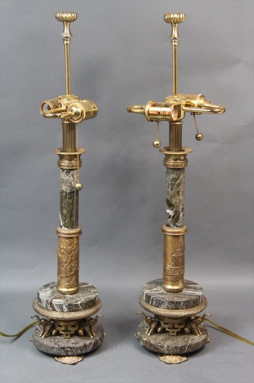 FREDERICK COOPER SERIES "E" PAIR OF LAMPS: