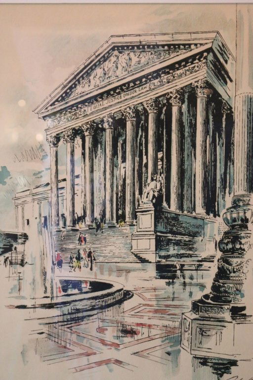 JOHN HAYMSON (1902-1980) NUMBERED ENGRAVING: JOHN HAYMSON UNITED STATES SUPREME COURT NUMBERED ENGRAVING