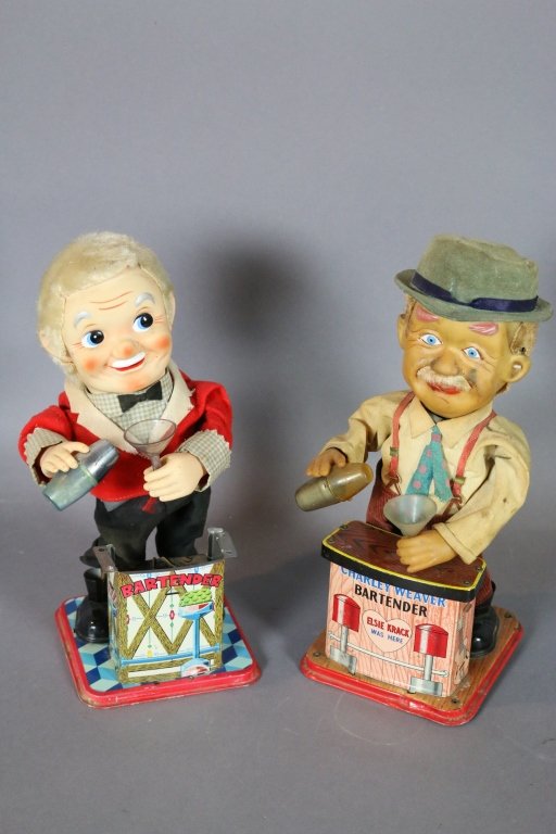 BARTENDER PUPPETS: BARTENDER PUPPETS 11.5"H X 5.5"W X 5"D
