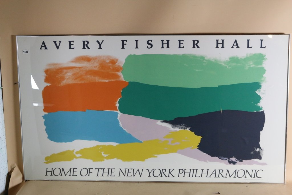 FRIEDEL DZUBAS "FISHER HALL NY PHILHARMONIC": 40.5" X 72.5"