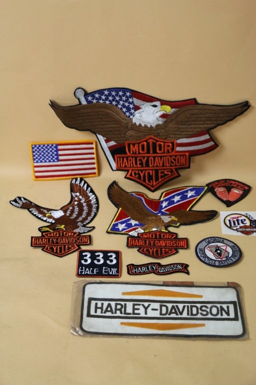 HARLEY DAVIDSON VINTAGE PATCH COLLECTION LOT: HARLEY DAVIDSON VINTAGE PATCH COLLECTION LOT