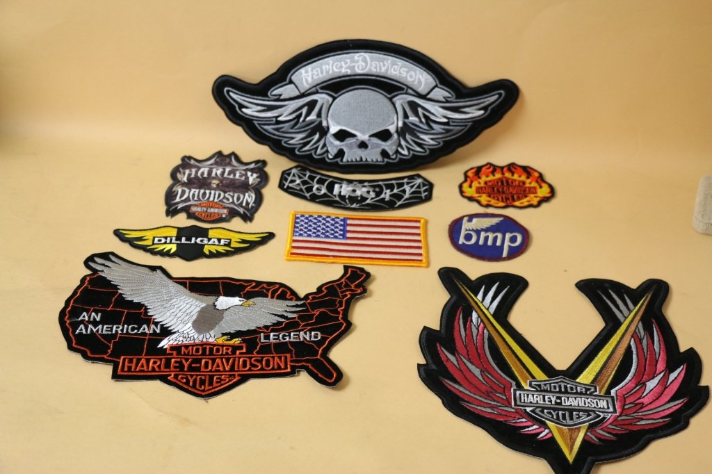 HARLEY DAVIDSON VINTAGE PATCH COLLECTION LOT: HARLEY DAVIDSON VINTAGE PATCH COLLECTION LOT