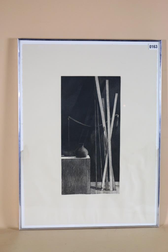 STEPHEN LORBER 1975 "STILL LIFE WITH LUMBER" 19/20: 30" X 22.5"