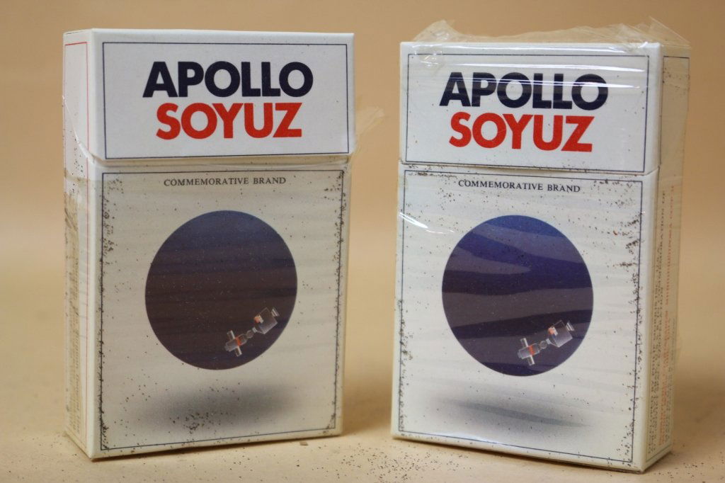 APOLLO SOYUZ RUSSIAN CIGARETTES (2 PACKS): MADE IN U.S.S.R., YAVA FACTORY, MOSCOW