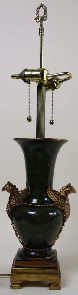 FREDERICK COOPER CLASSICAL LAMP: FREDERICK COOPER CLASSICAL LAMP; GILT DECORATED
