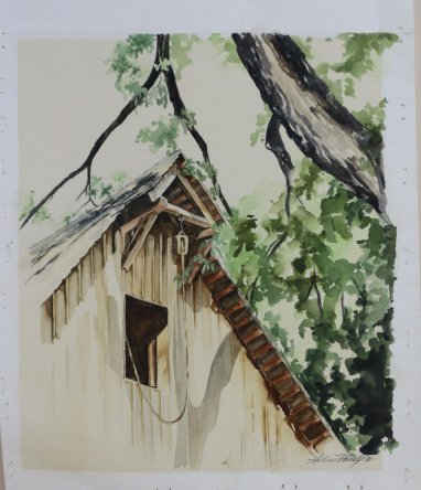 HELEN POWELL ORIGINAL WATER COLOR: HELEN POWELL ORIGINAL WATER COLOR