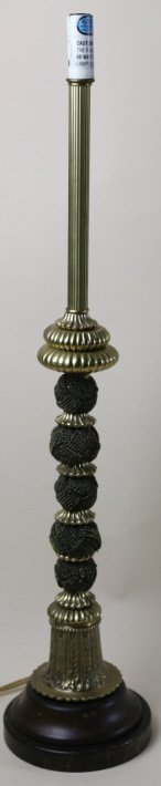 FREDERICK COOPER GILT TEXTILE LAMP: FREDERICK COOPER GILT TEXTILE LAMP