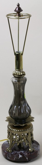 FREDERICK COOPER MARBLE & GILT LAMP: FREDERICK COOPER MARBLE & GILT LAMP