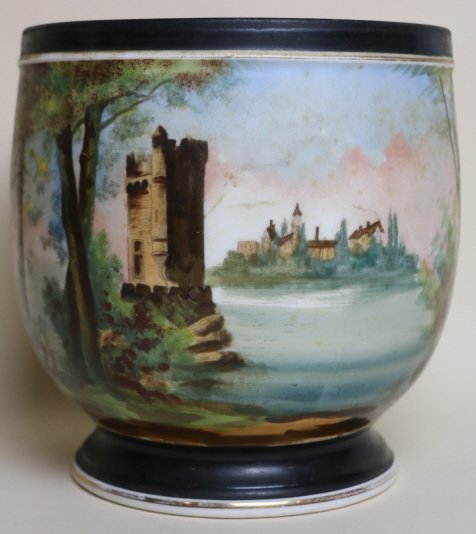 ANTIQUE HAND PAINTED PLANTER (1 of 6)