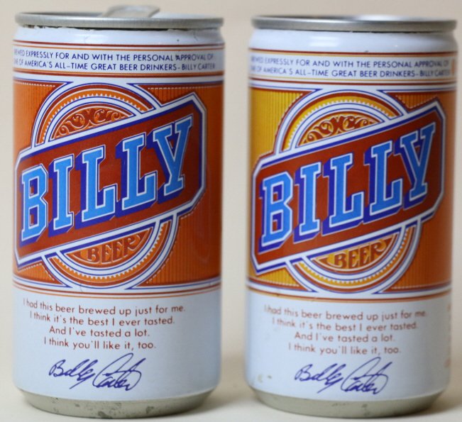 VINTAGE BILLY BEER CANS (1 of 2)