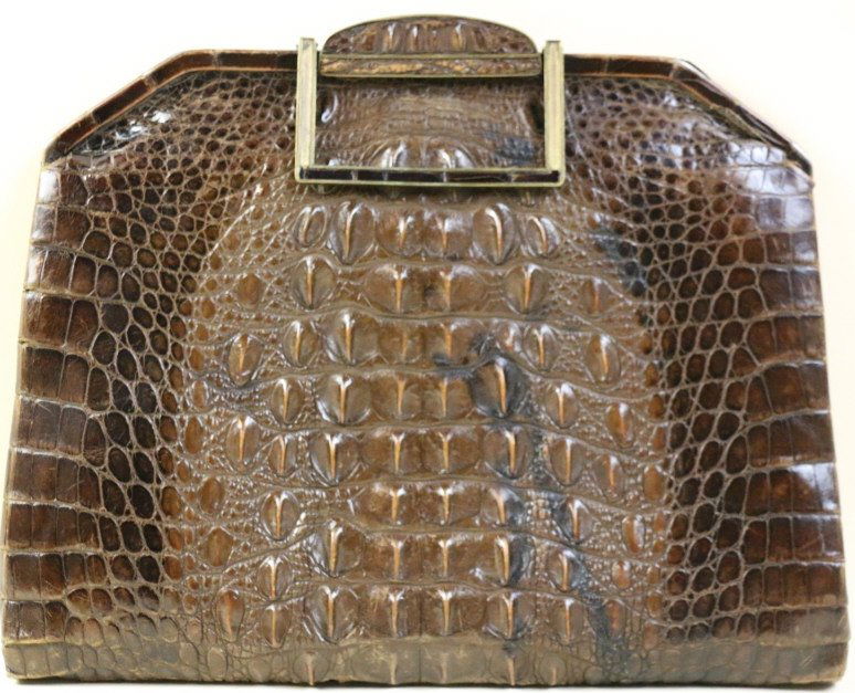 CROCODILE VINTAGE LADIES PURSE (1 of 7)