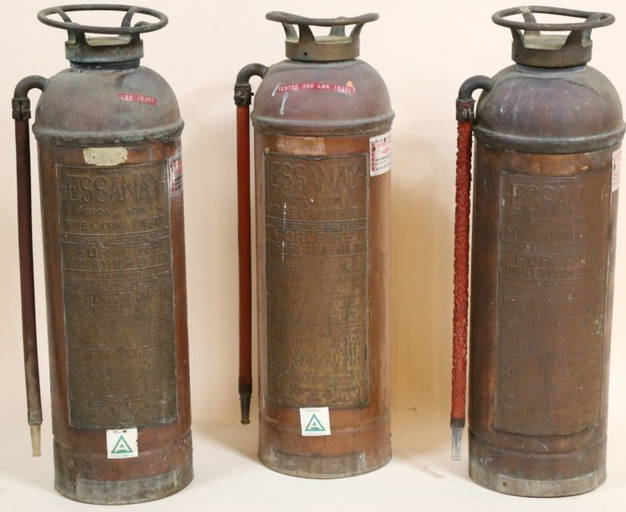 Vintage Copper / Brass Fire Extinguishers