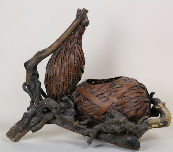 JAPANESE IKEBANA BAMBOO BASKET (1 of 7)