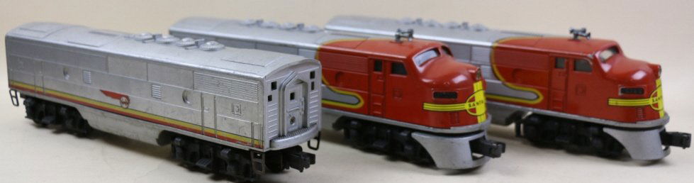 LIONEL O SANTA FE ABA 1950-1952 DIESEL ENGINE SET (1 of 8)