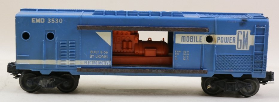 LIONEL MOBILE GM POWER BOX CAR EMD 3530: O SCALE LIONEL MOBILE GM POWER BOX CAR EMD 3530