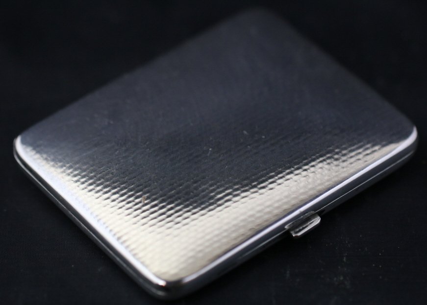 STERLING SILVER SMOKING CASE: STERLING SILVER SMOKING CASE