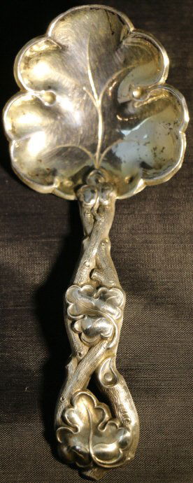STERLING SILVER LARGE GERMAN SERVING SPOON (1 of 8)
