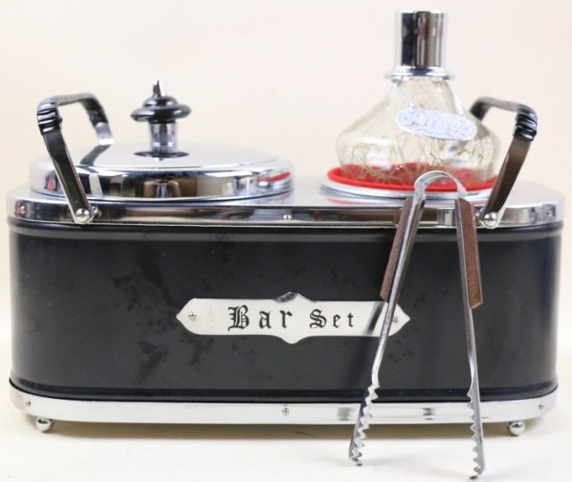 MID CENTURY MODERN BAR SET: MID CENTURY MODERN BAR SET