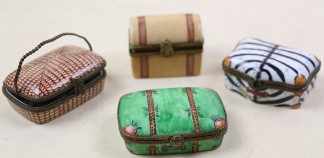 FRENCH VINTAGE LIMOGES BOX GROUPING: FRENCH VINTAGE LIMOGES BOX GROUPING