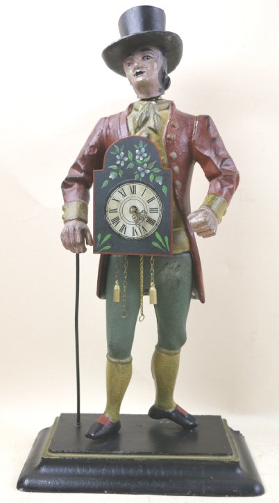 GERMAN FIGURAL CLOCK: GERMAN FIGURAL CLOCK