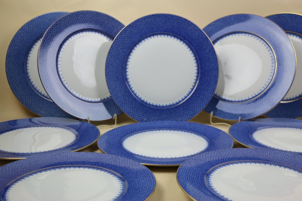 MOTTAHEDEH DINNER WARE GROUPING: MOTTAHEDEH DINNER WARE GROUPING; 12" diameter