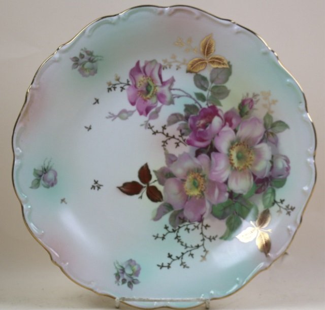 GERMAN ANTIQUE PORCELAIN CHARGER: GERMAN ANTIQUE PORCELAIN CHARGER