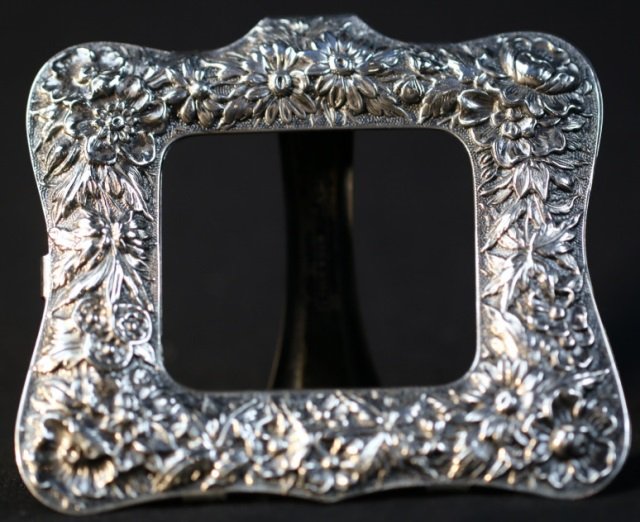 S.KIRK & SON STERLING REPOUSSE FRAME CALENDAR: S. KIRK & SON STELRING SILVER REPOUSSE FRAME / CALENDAR