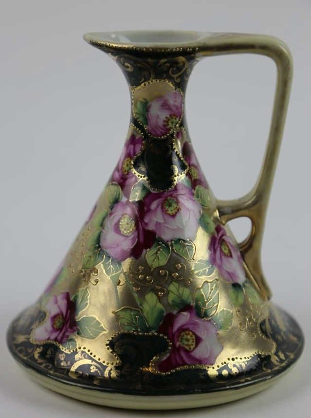 ANTIQUE NIPPON HANDLED PITCHER: ANTIQUE NIPPON HANDLED PITCHER