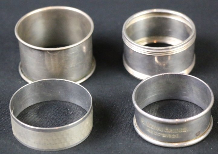 STERLING SILVER NAPKIN RING GROUPING: STERLING SILVER NAPKIN RING GROUPING