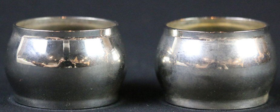 STERLING SILVER ANTIQUE NAPKIN RINGS: STERLING SILVER ANTIQUE NAPKIN RINGS