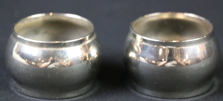 STERLING SILVER ANTIQUE NAPKIN RINGS: STERLING SILVER ANTIQUE NAPKIN RINGS