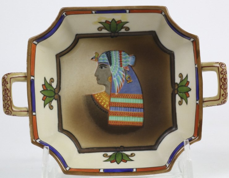 NIPPON EGYPTIAN TWIN HANDLED REVIVAL DISH (1 of 8)